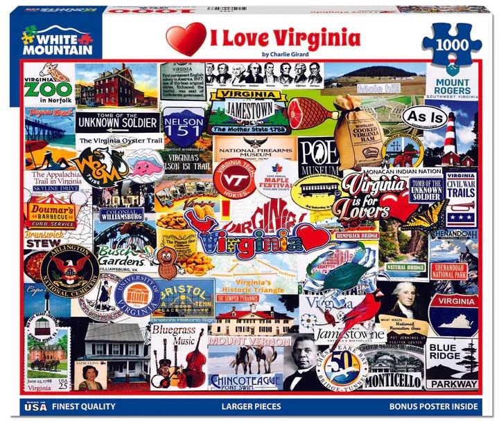 PFG I Love Virginia, Charlie Girard (Usage/Used - PUZZLES FOR GOOD)