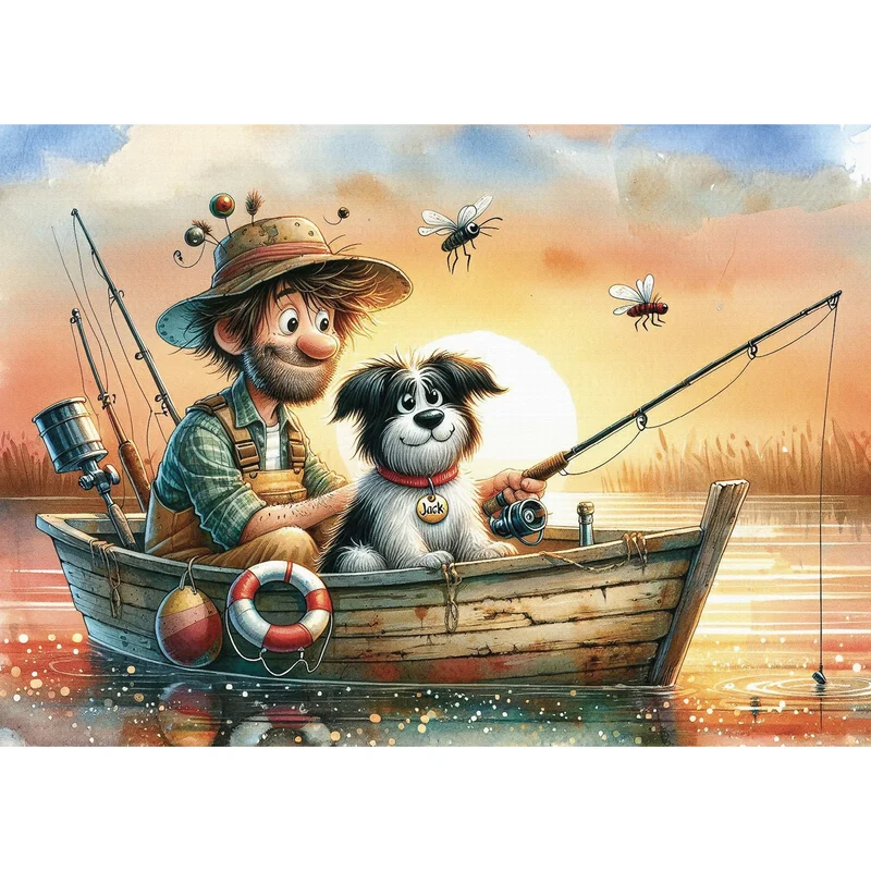Sunset Fishing Friends (1000pcs)