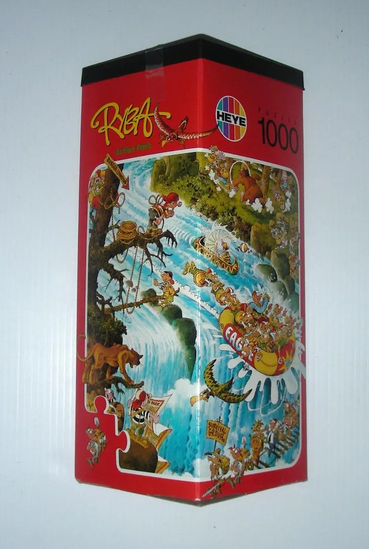 PFG RARE - Action Park - Vintage, 1994 (Triangular Box) (1000pcs) (Usage/Used - PUZZLES FOR GOOD)