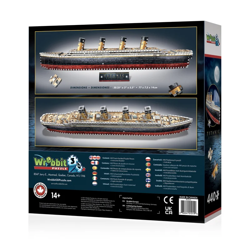 PFG Titanic (3D puzzle) (440pcs) (UsageUsed – PUZZLES FOR GOOD)