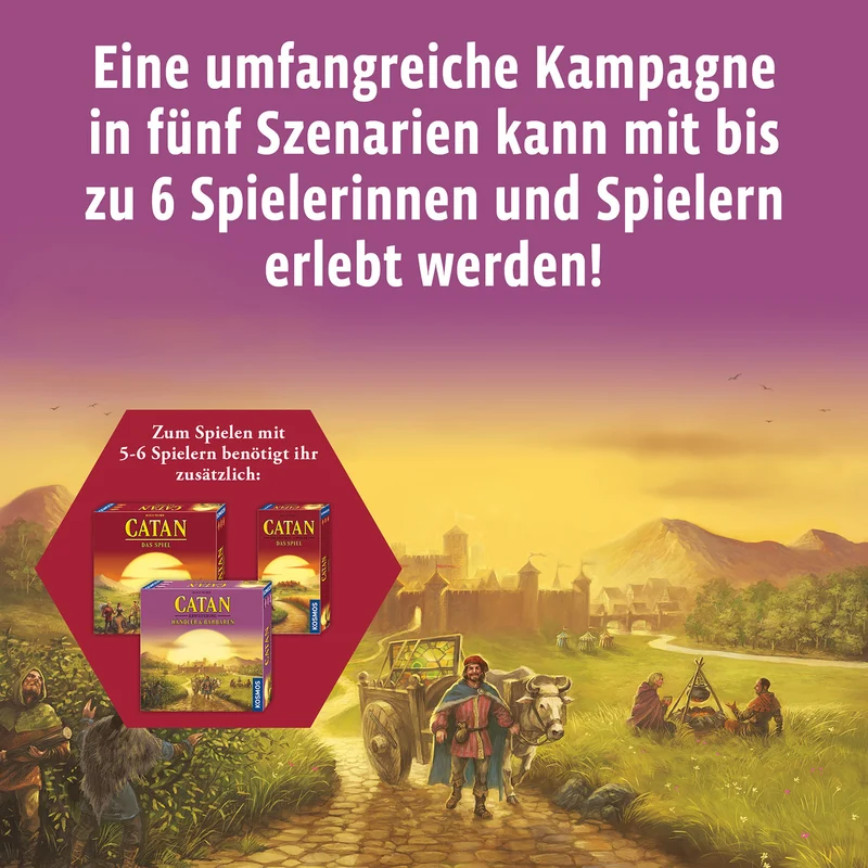 CATAN - Ergänzung 5-6 Spieler - Händler & Barbaren