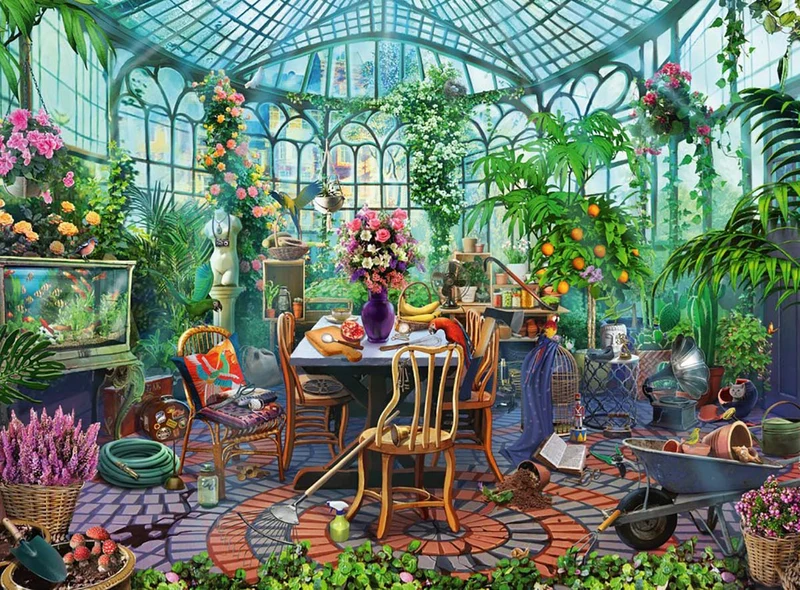 PFG Ravensburger Greenhouse Morning (500pcs) (Usage/Used - PUZZLES FOR GOOD)
