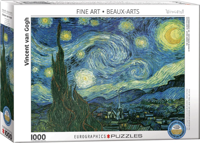 PFG Van Gogh, Starry Night (1000 pcs) (Usage/Used - PUZZLES FOR GOOD)
