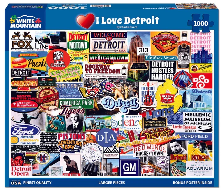 DMG I Love Detroit, Charlie Girard (1000pcs) (DAMAGED BOX)