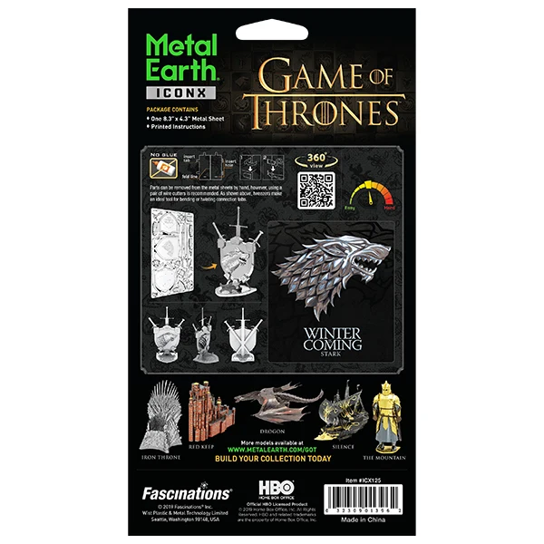 Metal Earth® - Iconx - Game of Thrones™ - House Stark Sigil