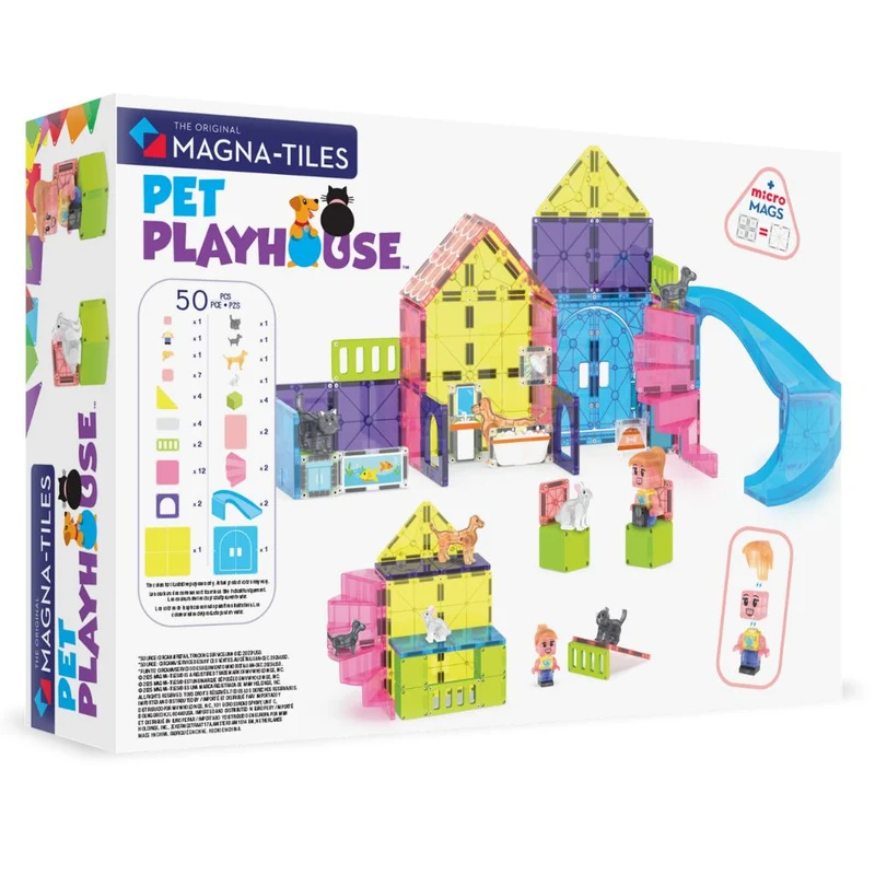 Magnetische Bausteine - Pet Playhouse 50 el.
