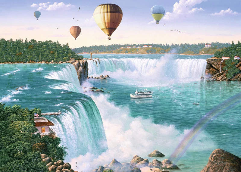 PFG Ravensburger Niagara Falls - Canadian Collection (1000pcs) (Usage/Used - PUZZLES FOR GOOD)