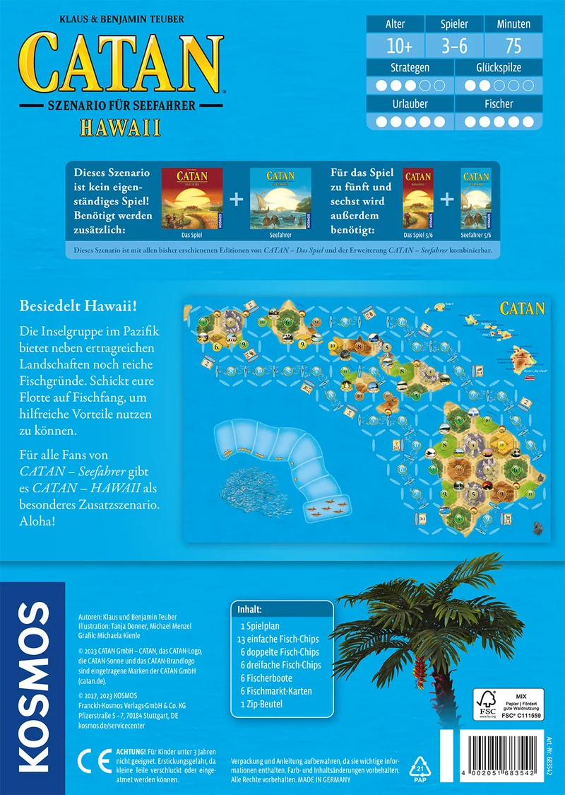 CATAN - Szenario für Seefahrer - Hawaii