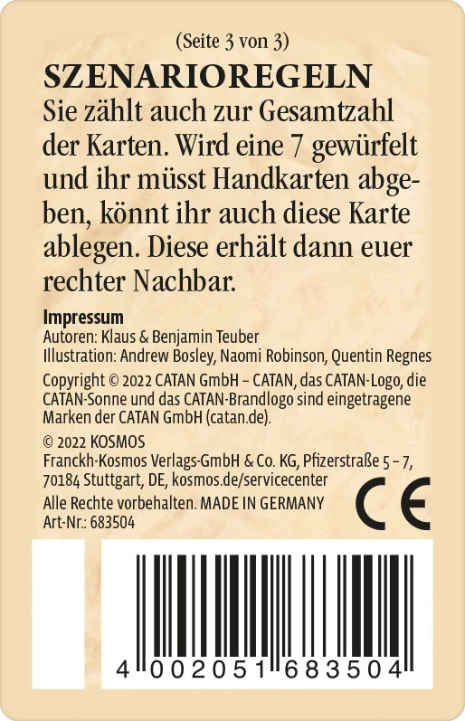 CATAN - Sonderkarte für Aufbruch der Menschheit - Der Schamane