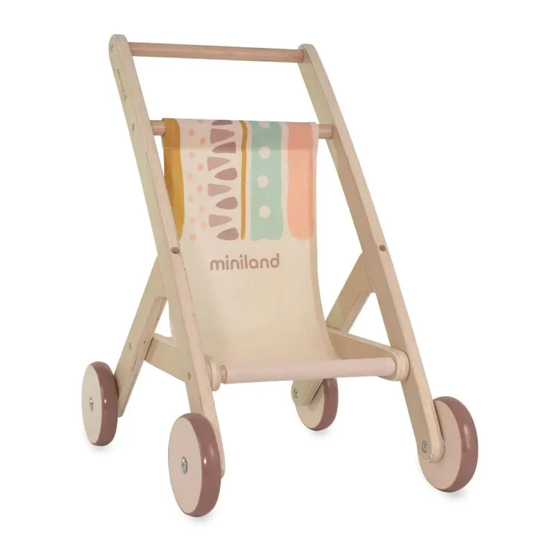 Holz-Puppenwagen