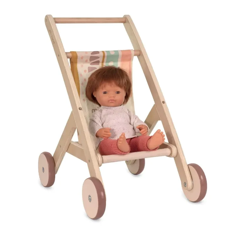 Holz-Puppenwagen