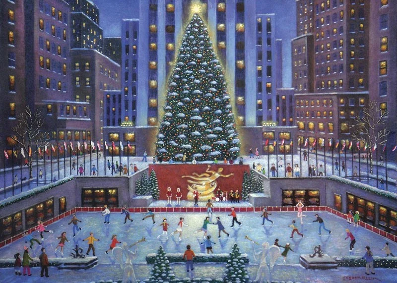 PFG Ravensburger NYC Christmas - Rockefeller Center (Limited Edition) (Usage/Used - PUZZLES FOR GOOD)
