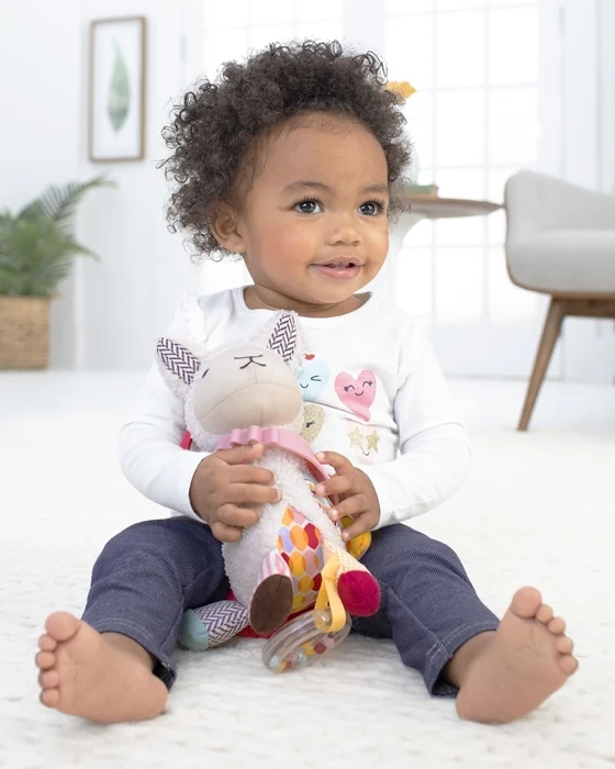 Aktiver Anhänger für den Kinderwagen – Bandana Buddies Lama