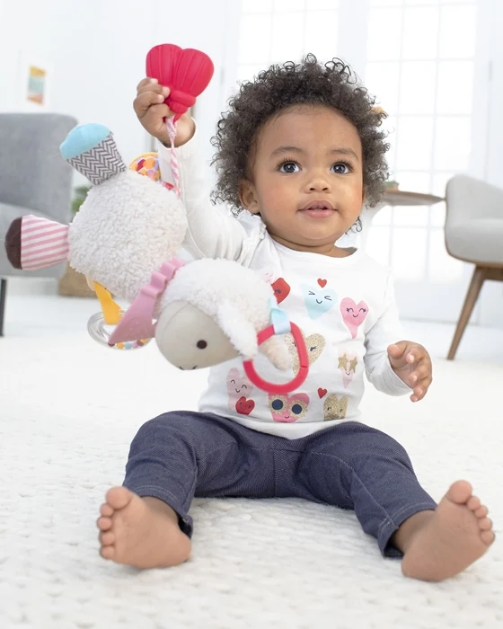 Aktiver Anhänger für den Kinderwagen – Bandana Buddies Lama