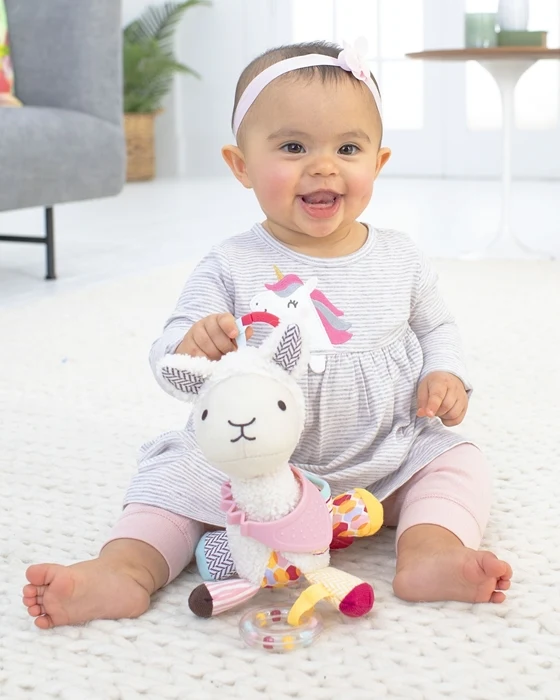 Aktiver Anhänger für den Kinderwagen – Bandana Buddies Lama