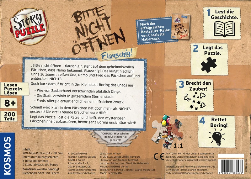 Story-Puzzle: Bitte nicht öffnen - Flauschig!