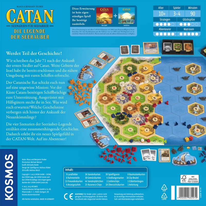 CATAN - Szenarien für Seefahrer - Die Legende der Seeräuber