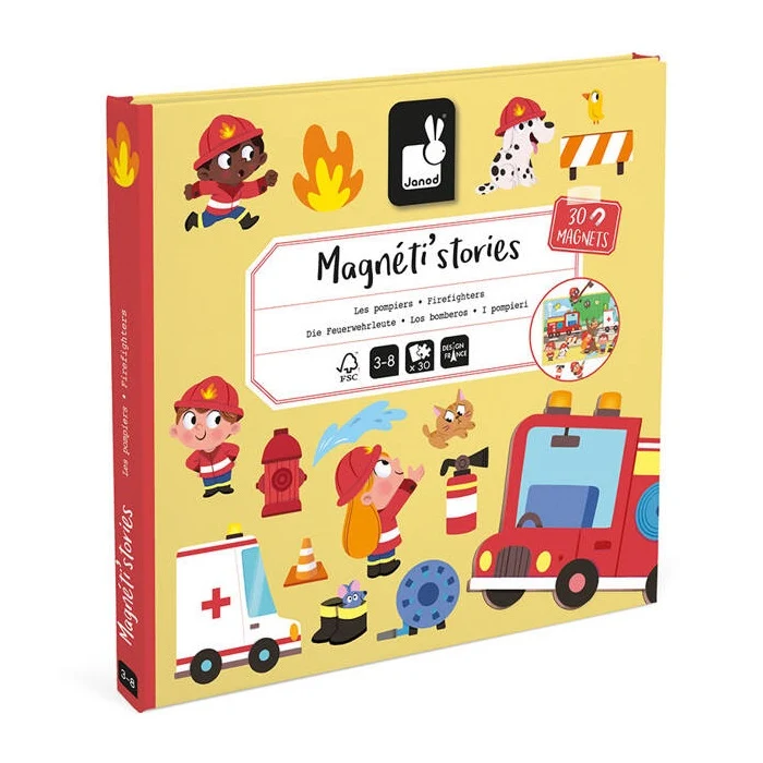 Magnetisches Puzzle Magneti'stories – Feuerwehrleute