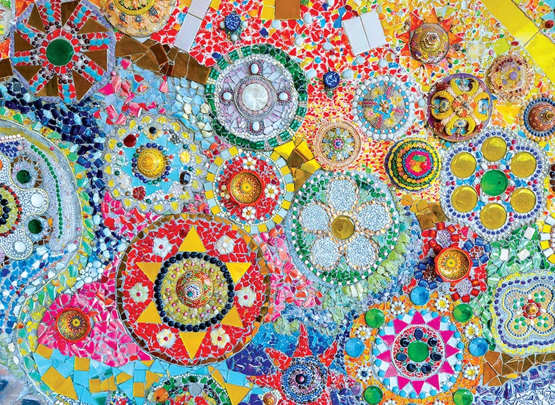 PFG Colors of the World - Thai Mosaics (Usage/Used - PUZZLES FOR GOOD)