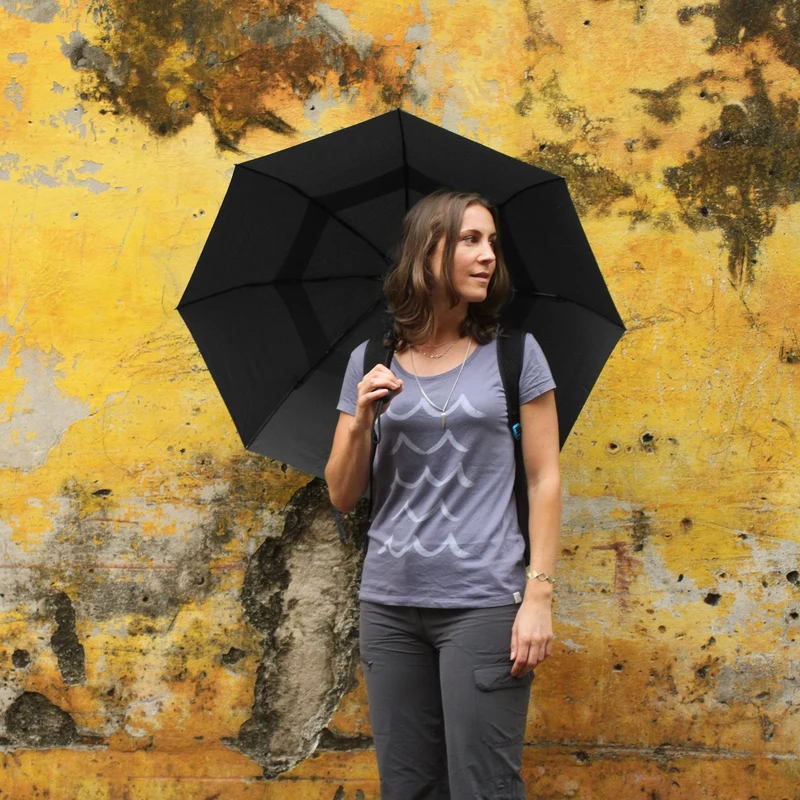 Automatik-Regenschirm – Schwarz