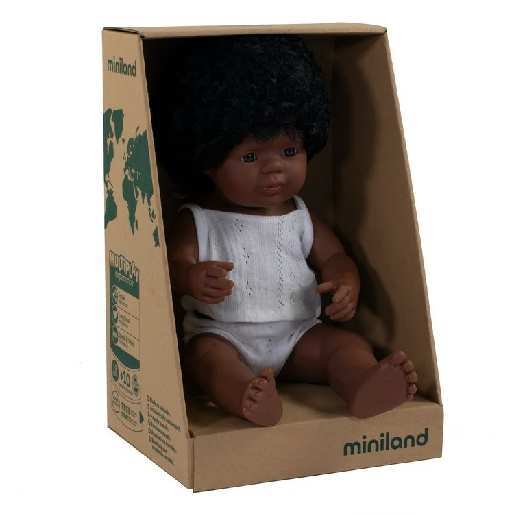 Puppe Mädchen – Afroamerikanerin 38 cm