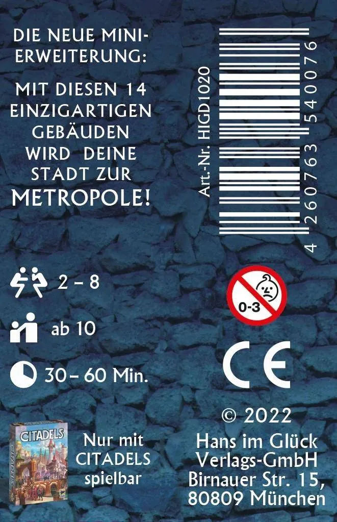 Citadels - Metropole (Mini-Erweiterung)