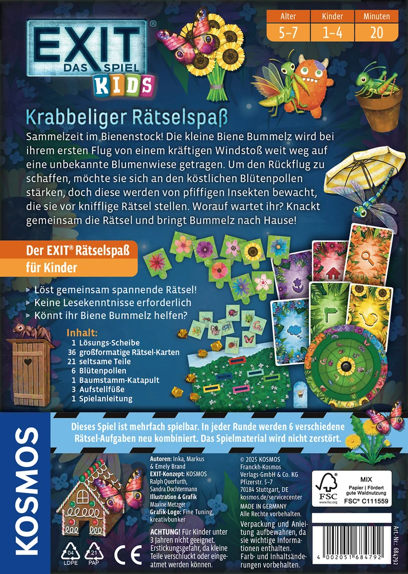 EXIT® - Das Spiel - Kids: Krabbeliger Rätselspaß