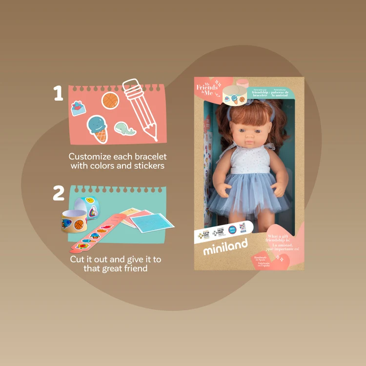 Puppe Mädchen My Friends & Me – Europäerin Rothaarig 38 cm