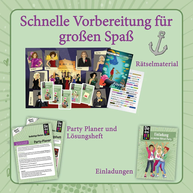 Die drei !!! Rätselparty