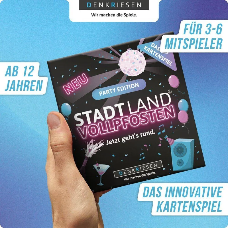 Stadt Land Vollpfosten - Das Kartenspiel: Party Edition