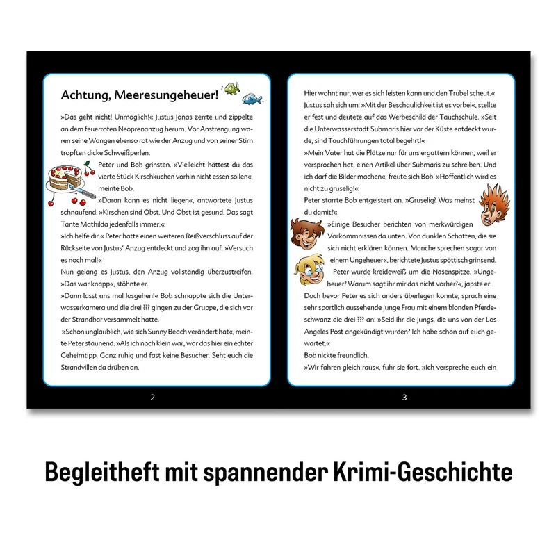 Krimi-Puzzle: Die drei ??? Kids - Achtung, Meeresungeheuer!