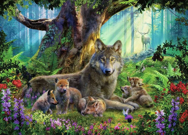 Ravensburger Wolves In The Forest (1000pcs)