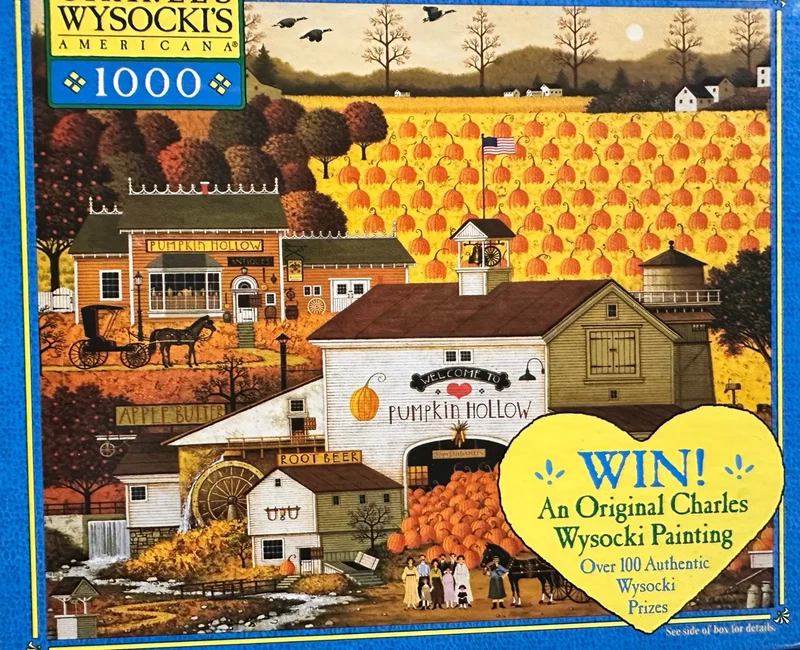 PFG Pumpkin Hollow, Charles Wysocki (1000pcs) (Usage/Used - PUZZLES FOR GOOD)