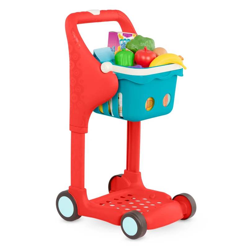 Musikalischer Einkaufswagen mit Korb und Zubehör – Shop & Glow