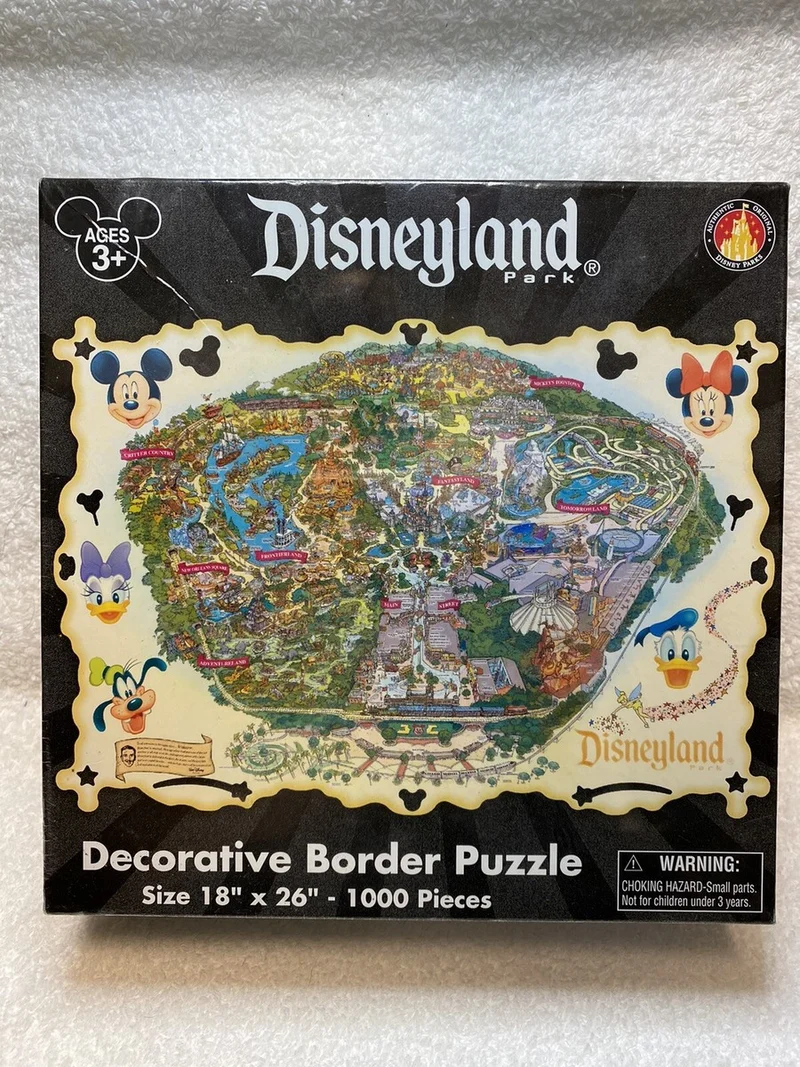 PFG Disneyland Park - Decorative Border Puzzle (1000pcs) (Usage/Used - PUZZLES FOR GOOD)