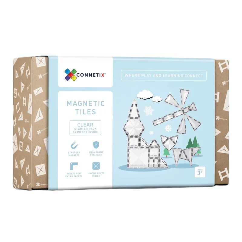 Magnetbausteine – Clear Starter Pack 34 Teile