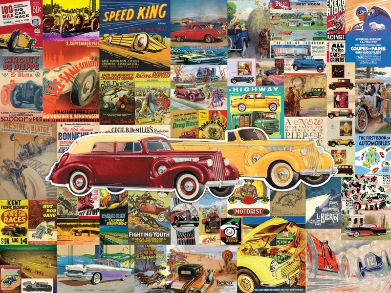 Vintage Posters Collection - Vintage Wheels (550pcs)