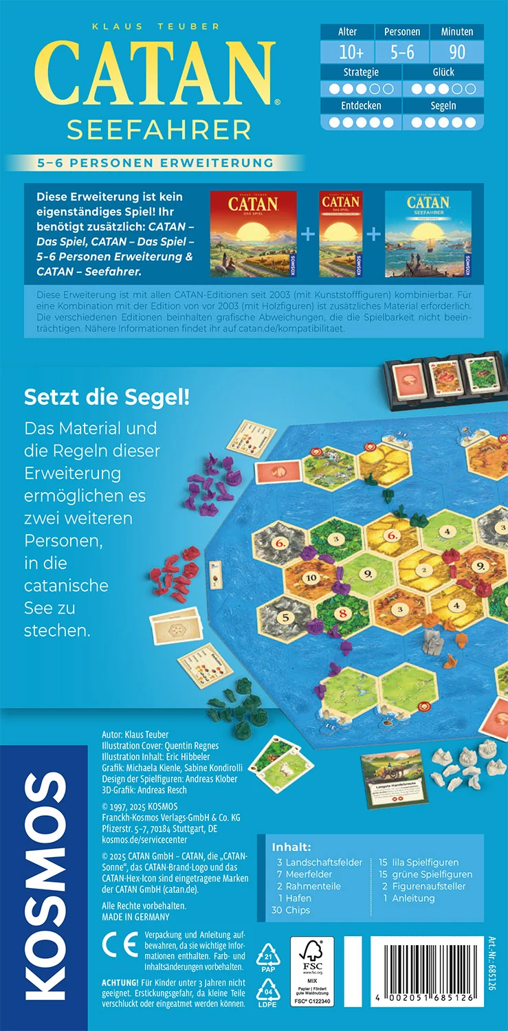 CATAN - Seefahrer - 5-6 Personen Erweiterung
