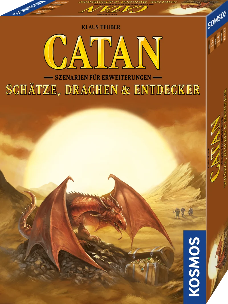 CATAN - Szenarien für Erweiterungen - Schätze, Drachen & Entdecker