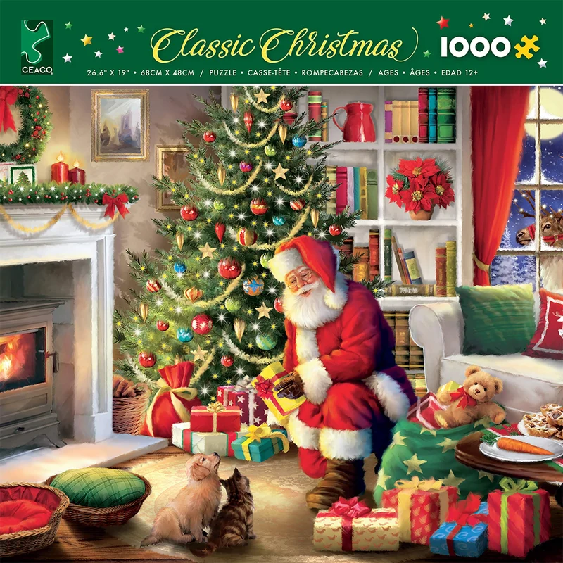 PFG Classic Christmas - Santa's Visit (1000pcs) (Usage/Used - PUZZLES FOR GOOD)