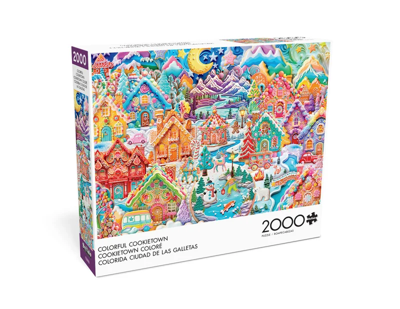 PFG Colorful Cookietown (2000pcs) (Usage/Used - PUZZLES FOR GOOD)