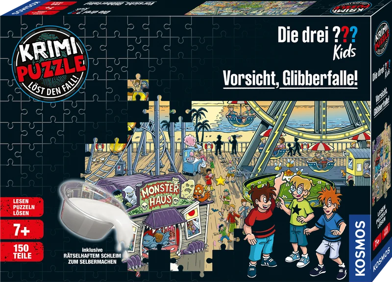 Krimi-Puzzle: Die drei ??? Kids - Vorsicht, Glibberfalle!