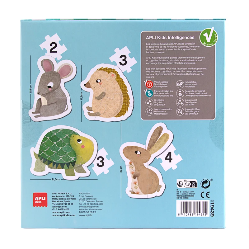 Progressive Puzzle My First – Tiere 2+