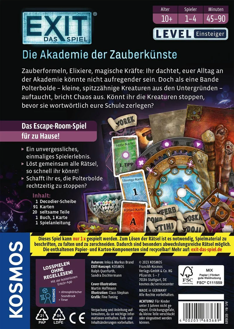 Exit - Das Spiel E09: Die Akademie der Zauberkünste