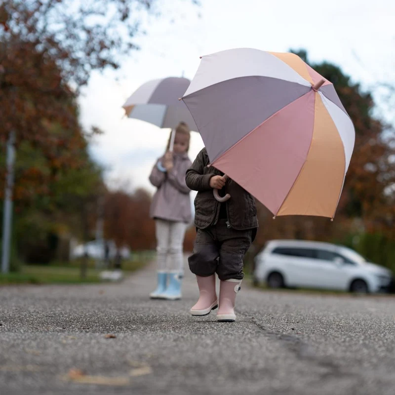 Großer automatischer Regenschirm – Dusty Blue