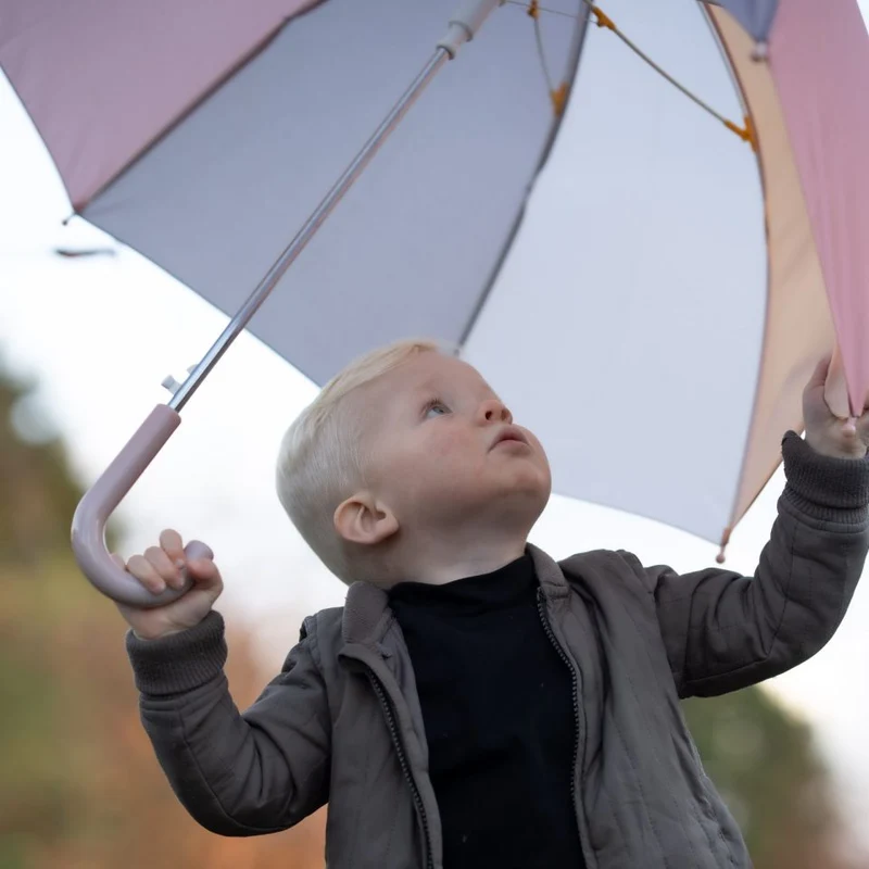 Großer automatischer Regenschirm – Blush Rose
