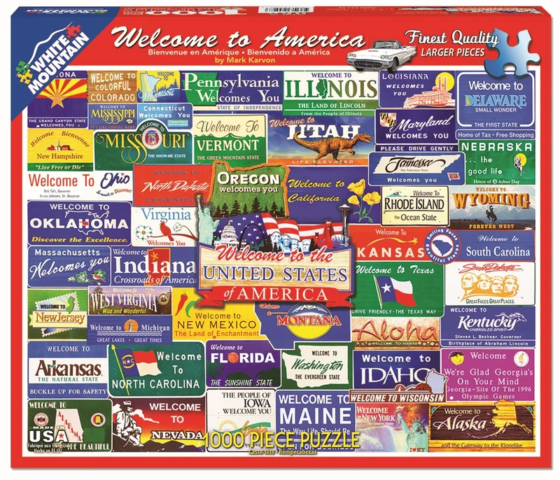 PFG Welcome to America, Mark Karvon (Usage/Used - PUZZLES FOR GOOD)