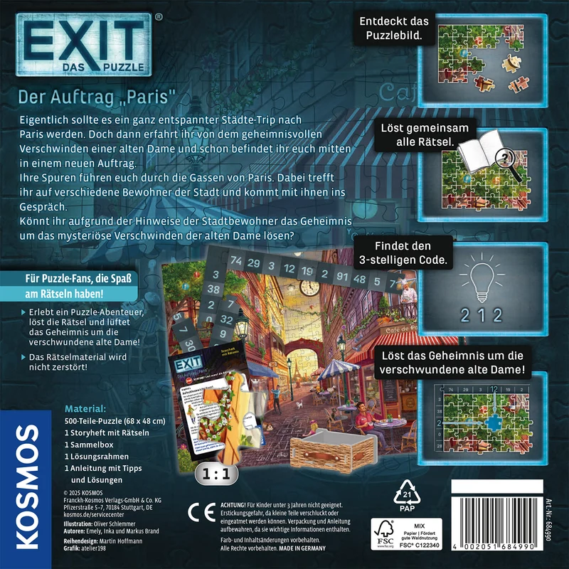 EXIT® - Das Puzzle: Der Auftrag "Paris"