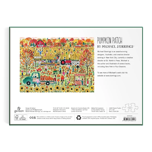 PFG Pumpkin Patch, Michael Storrings (1000pcs) (Usage/Used - PUZZLES FOR GOOD)