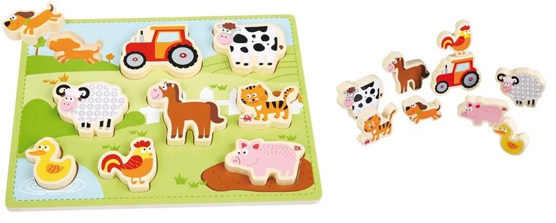 Spielba Puzzle und Tier-Set